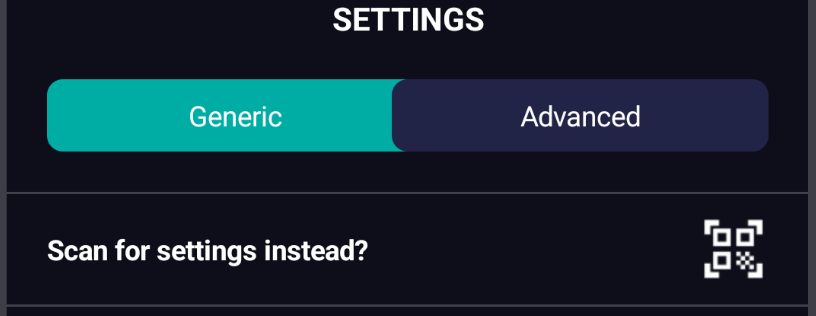 Mobile App Settings
